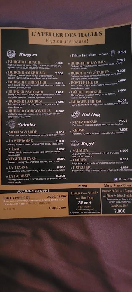 L'Atelier des Halles - Menu Image 1